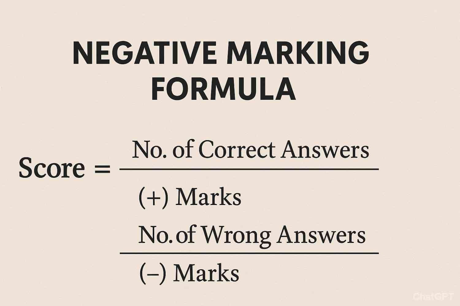 Negative Marking