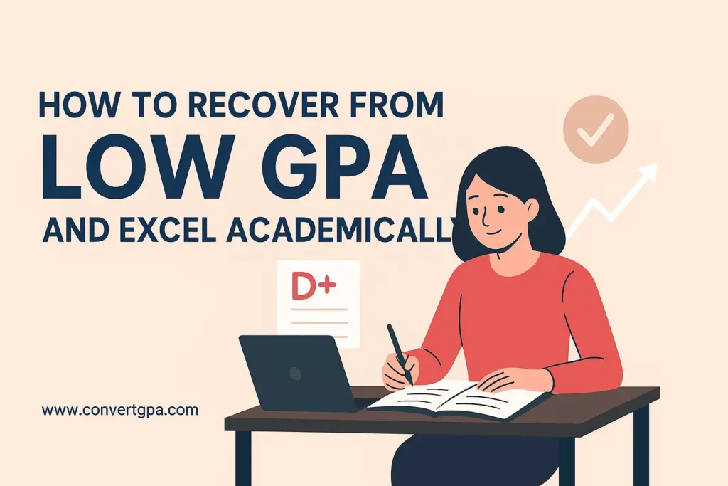 How to Recover from Low GPA